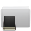 Folder - Library - Graphite icon